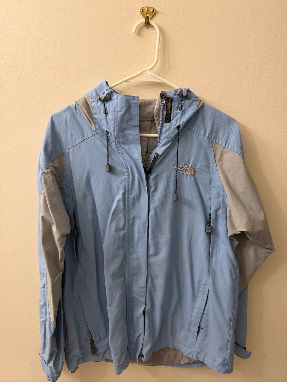 The North Face Summit Series Blue Hooded Waterproof Shell Jacket Women’s